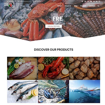 Sea Food Website Design